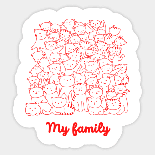 Kitten Lover Gifts for Kitten and Cat National Day Sticker